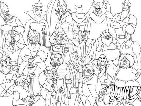Free Disney Villains Coloring Pages Coloring Pages