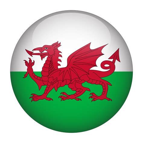 Wales 3d Rounded Flag With Transparent Background 15272133 Png