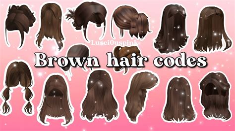 Aesthetic Brown Hair Roblox Bloxburg Hair Codes Image
