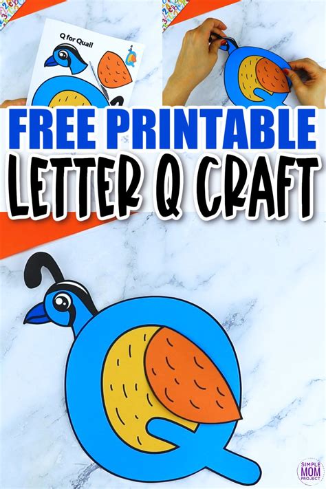 Free Printable Letter Q Craft Template Simple Mom Project