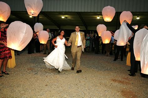 Lantern Wedding Send Off Everyone Wrote A Message To The Bride And Groom On Them Such A Fun