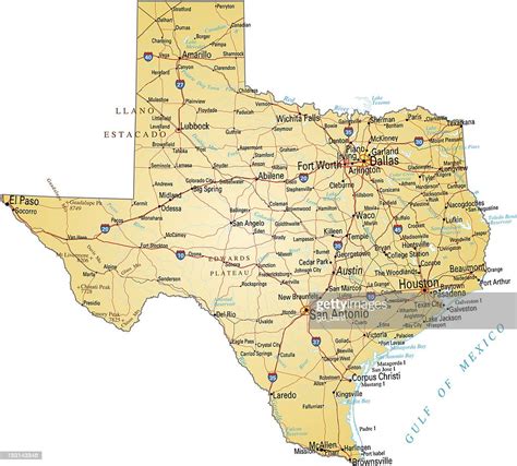 Map Of Texas High Res Vector Graphic Getty Images