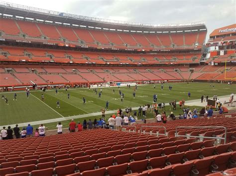 Section 104 At Cleveland Browns Stadium