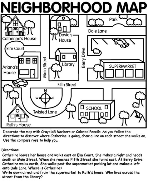 Map Activity Worksheets