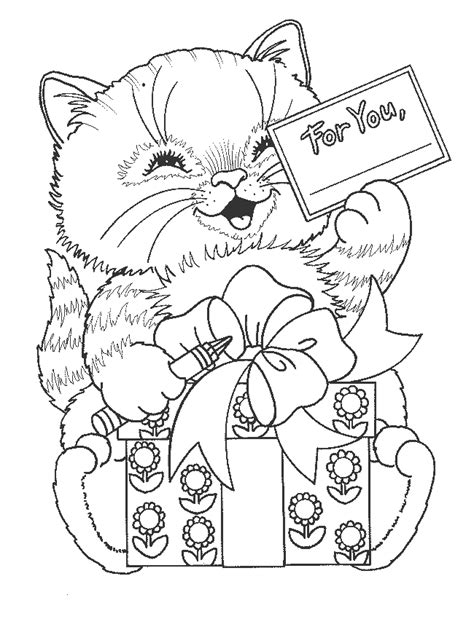 Cat 55 Animals Printable Coloring Pages