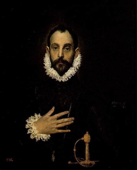 Portrait Of A Nobleman With His Hand On His Chest By El