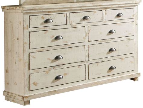 Distressed bedroom furniture white maddame info. Willow Distressed White Drawer Dresser from Progressive ...