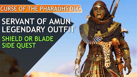 AC Origins Curse Of The Pharaohs Servant Of Amun Outfit Shield Or