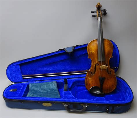 19th Century German Stainer Violin With 36cm Two Piece Maple Back