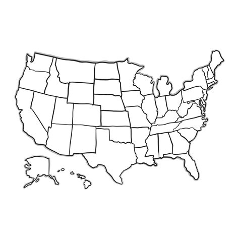 60 Images For Usa Map Outline Clip Art Kodeposid