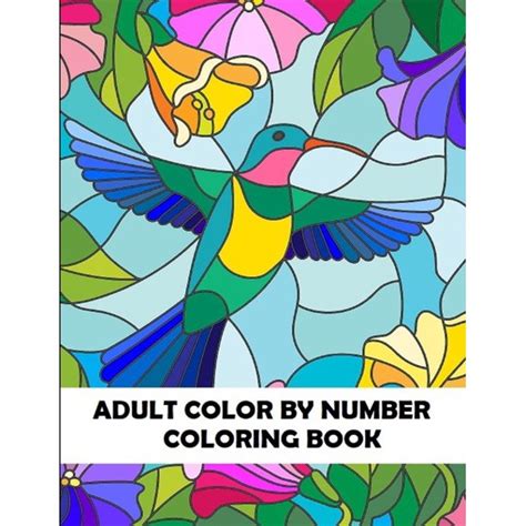 Adult Coloring By Numbers Adult Color By Number Coloring Book Large