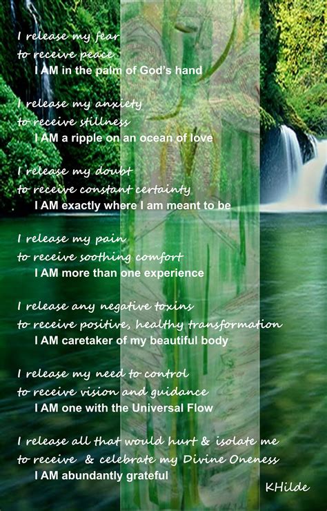 Healing Affirmation Poem Written And Illustrated By Kay Hilde Artist