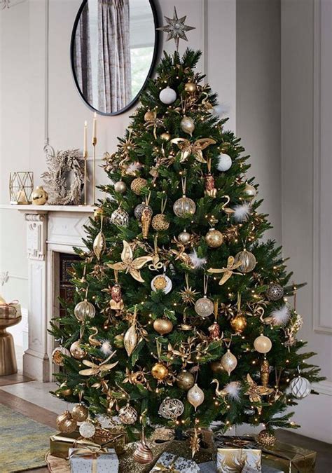 Gold Christmas Tree Decor Ideas  Gold Decorations For Christmas Trees