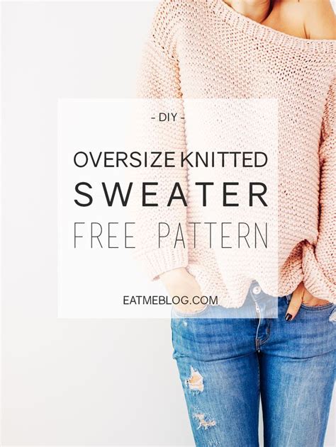 During our summer vacation last year, i started i finished my sweater just in time to wear for fall, but unfortunately i knit it far too short! Oversized knitted sweater - FREE PATTERN. Easy step by ...