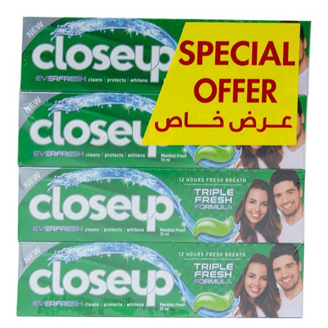 Closeup Toothpaste Ever Fresh Menthol 4 X 75 Ml Online At Best Price