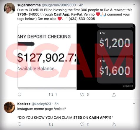 cash app text message scam 2021 scam detector