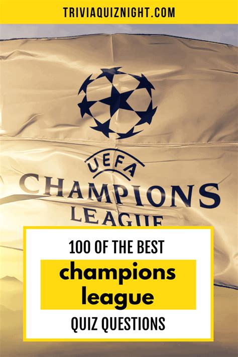 Here Is The Ultimate Champions League Quiz Think You Know A Bit About