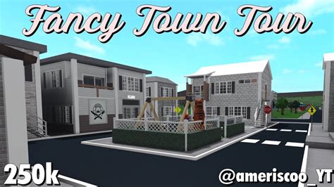 450k Bloxburg Fancy Aesthetic Town Tour Made By Mllemaikalin