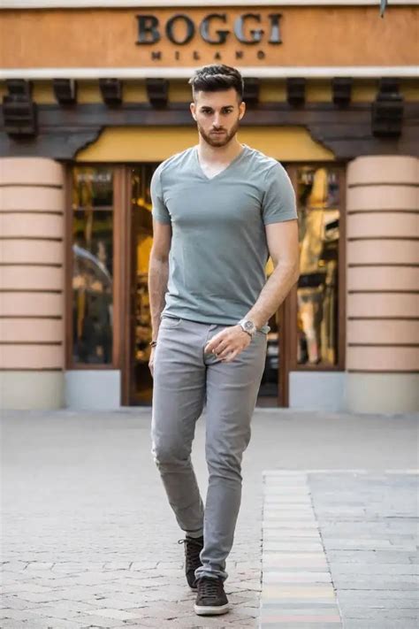 Grey Jeans Outfit Mens Grey Jeans Combination Ideas Tiptopgents
