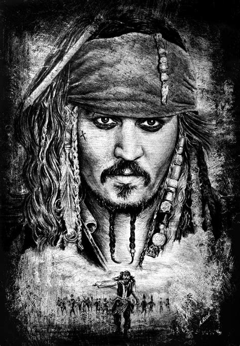 Jack Sparrow Drawing By Andrew Read