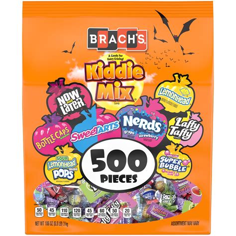 Brachs Kiddie Mix Halloween Candy Variety Bag 106 Oz 500 Count