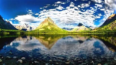 Montana Glacier National Park Landscape Mountain Lake