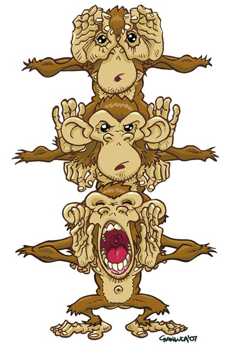 Three Monkeys By Gianmac On Deviantart