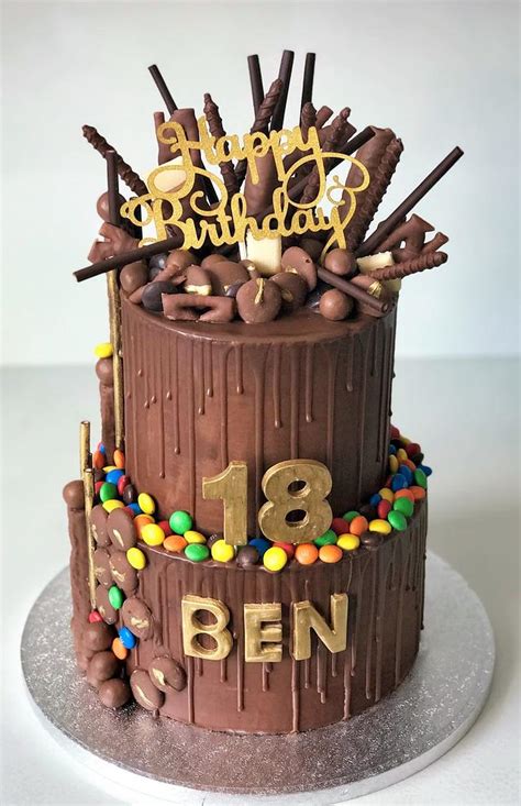 aggregate more than 76 chocolate 18th birthday cake super hot vn