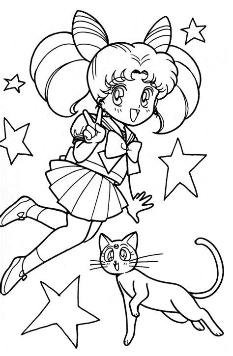 Sailor Chibi Moon สมุดระบายสี ทาสี เซเลอร์มูน