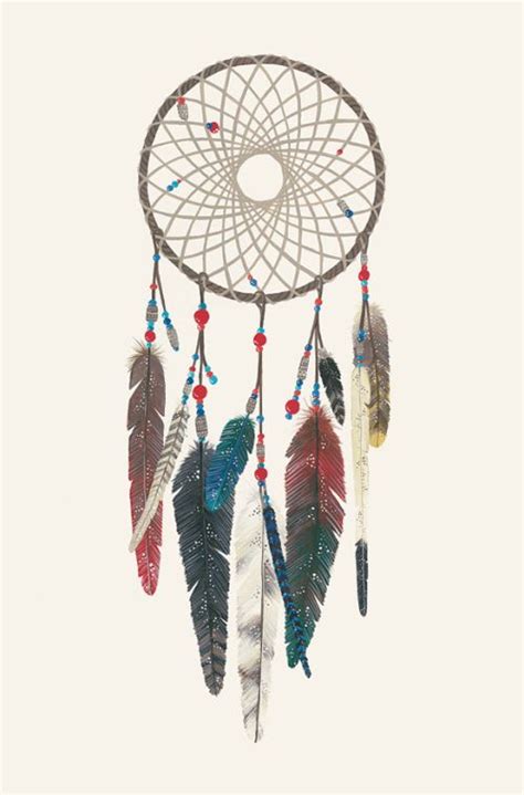 Beautiful Colorful Dream Catcher Drawing Artistic