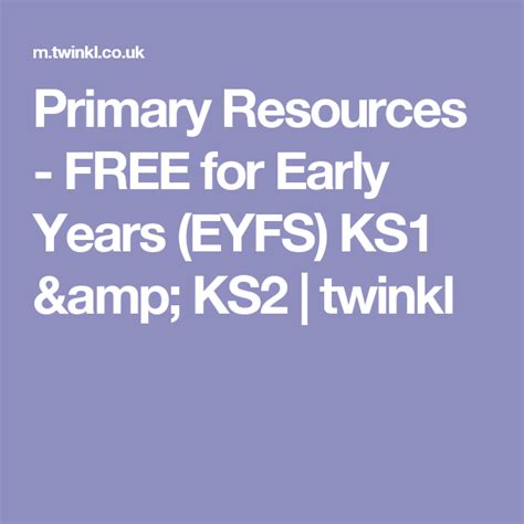 Primary Resources Free For Early Years Eyfs Ks1 And Ks2 Twinkl