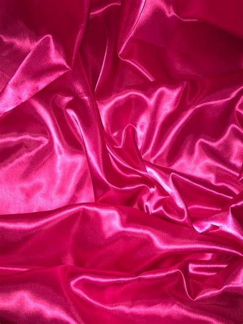 Hot Pink Silky Polyester Satin Fabric58 Wide 147cm Etsy In 2021