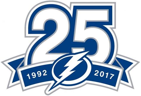 Tampa bay lightning vector logos and icons download free. Tampa Bay Lightning Anniversary Logo - National Hockey ...