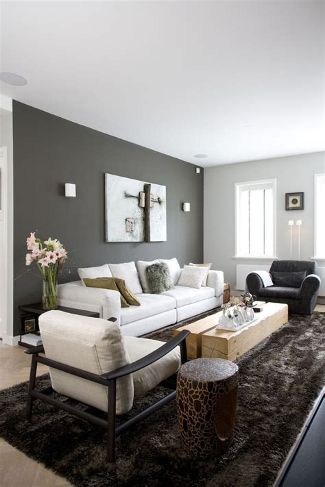 Accent Wall With Grey Walls