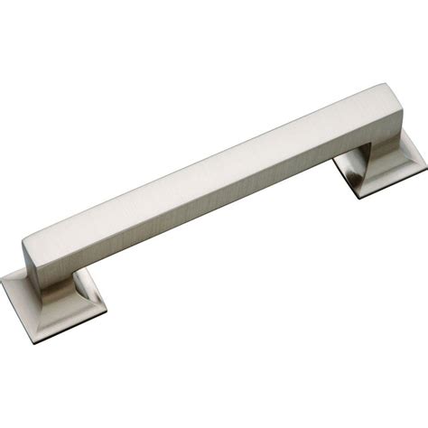 Each door supports up to 300 lbs. Hickory Hardware Studio 128 mm Stainless Steel Cabinet Pull-P3012-SS - The Home Depot