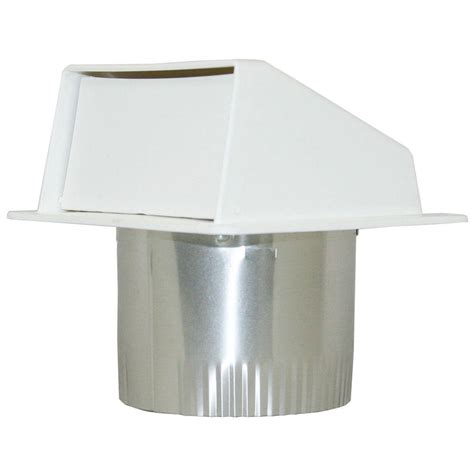Speedi Products 4 In Dia Plastic Eave Vent In White With 3 In Long