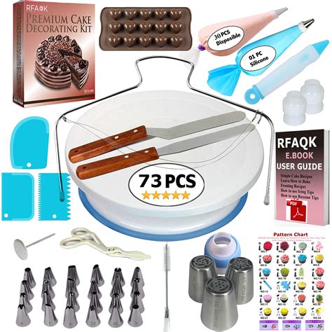 73 Pcs Cake Decorating Supplies Kit For Beginners Baking Supplies