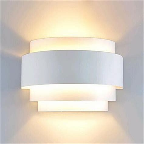Modern Wall Lamp Led White Wall Sconce Ambient Light Flush Mount Wall