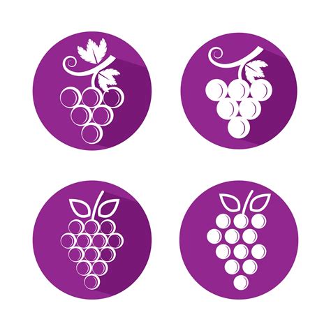 Grape Logo Images 2927648 Vector Art At Vecteezy