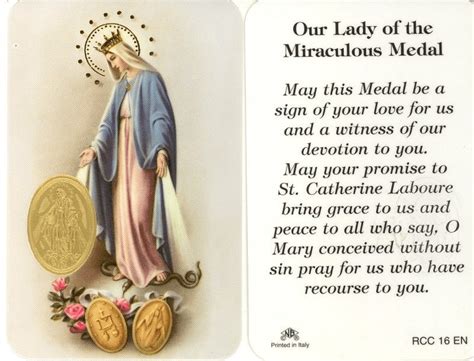 Novena Prayer To Our Lady Of Miraculous Medal Churchgistscom