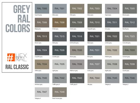 Ral Classic Colour Chart Grey Shades Ral Colour Chart Uk Porn Sex Picture
