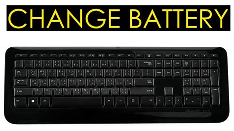 How To Change Battery In Microsoft Wireless Keyboard 850 Youtube
