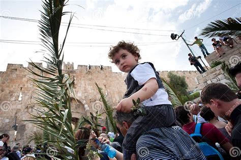 Palm Sunday Procession In Jerusalem Editorial Photography Image Of