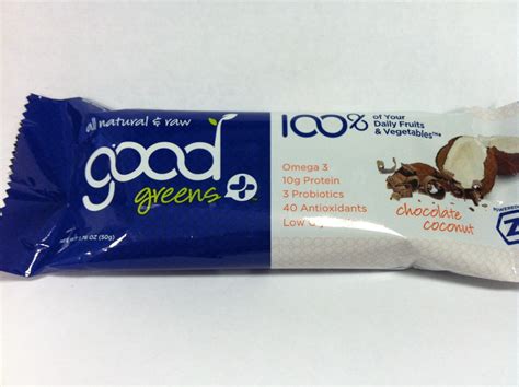 Crazy Food Dude Review Good Greens Plus Chocolate Coconut Bar