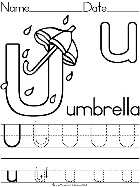 Each coloring page has several pictures of items that are typically one color. 13 Best Images of U Worksheets For Preschoolers - Letter U ...