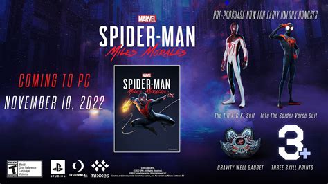 Marvels Spider Man Miles Morales Pc Release Date Revealed System
