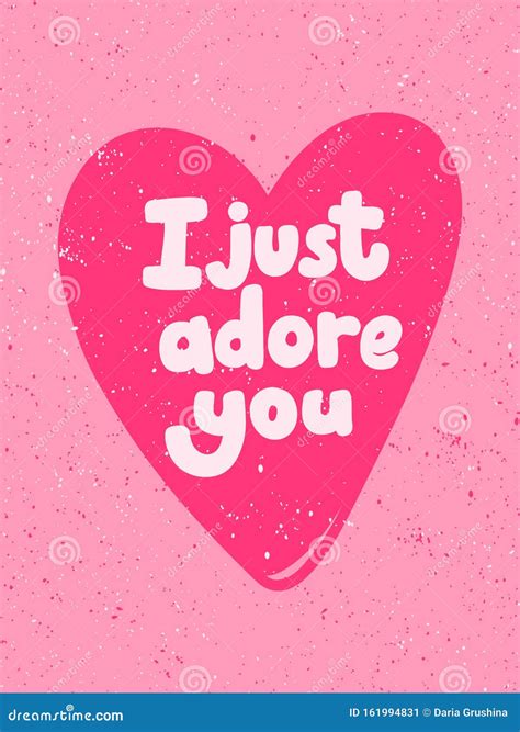 I Just Adore You Sticker For Social Media Content Vector Hand Drawn