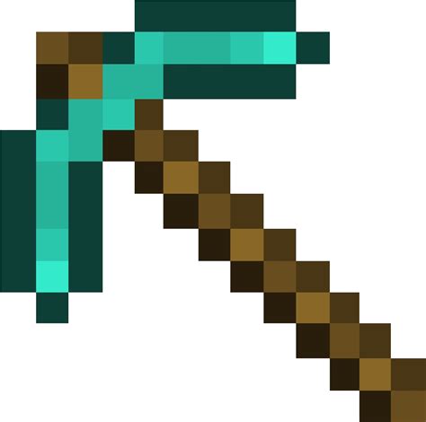 Minecraft Diamond Pickaxe Png Free Logo Image Images And Photos Finder