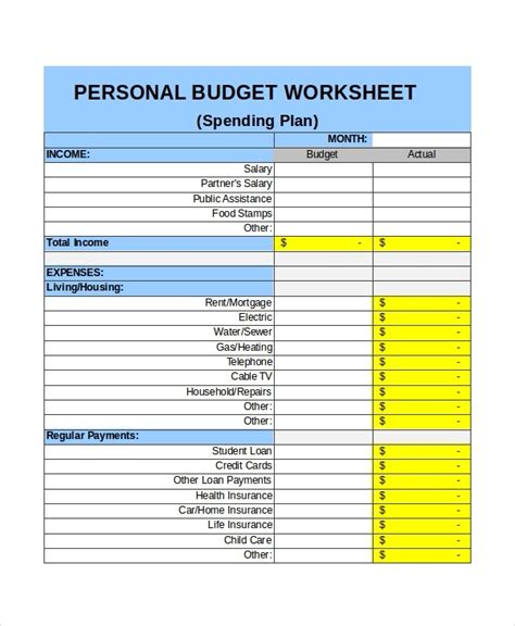 Personal Monthly Budget Template 3 Things To Know About