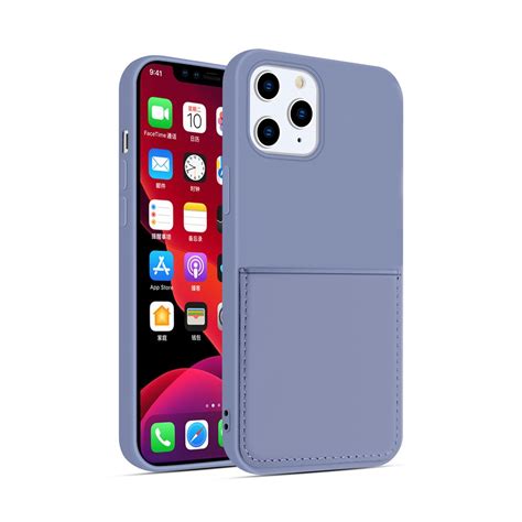 iPhone 12 Mini Skal med ett Kortfack Mörklila - SkalHuset.se